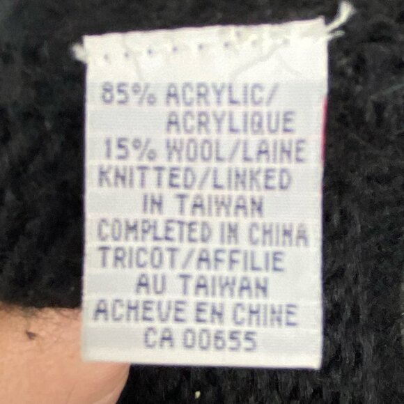 Penningtons PS Career Wool Duster Cardigan Black Grey Size 0X Long Sleeve Maxi - Picture 6 of 11